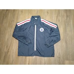 Vtg Air Force Sergeants Assoc. Nylon Windbreaker Lightweight Snap Up Men XL